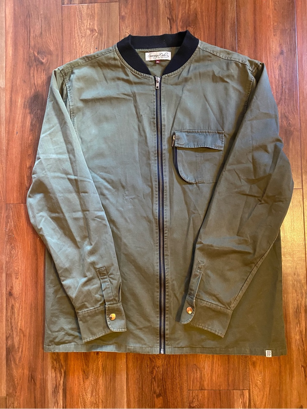 Vintage Olive Green Light Jacket